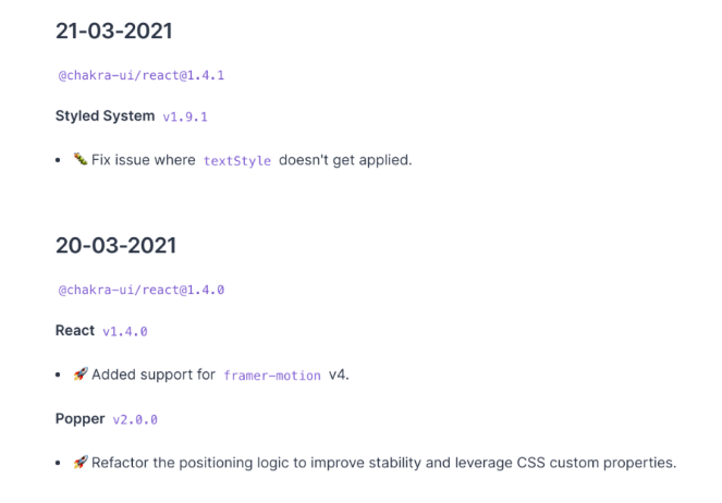The Top 10 Changelog Tools and Software in 2022 (Free, Paid, and Open Source) - group together changes of the same kind