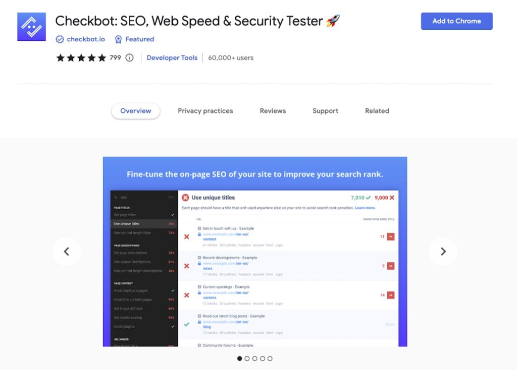 Best Chrome Extensions for Web Developers - Checkbot