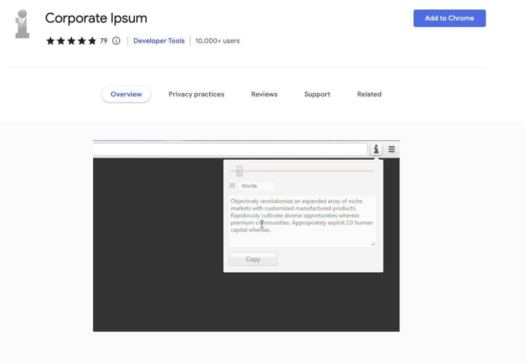Best Chrome Extensions for Web Developers - Corporate Ipsum