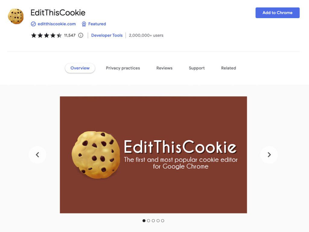 Best Chrome Extensions for Web Developers - EditThisCookie