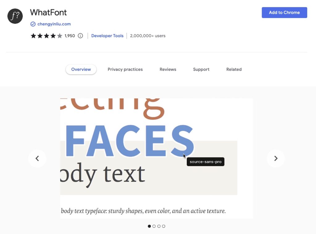 Best Chrome Extensions for Web Developers - WhatFont