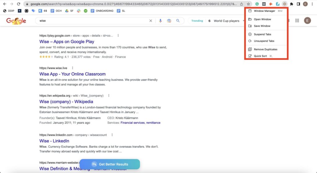 cluster chrome extension features