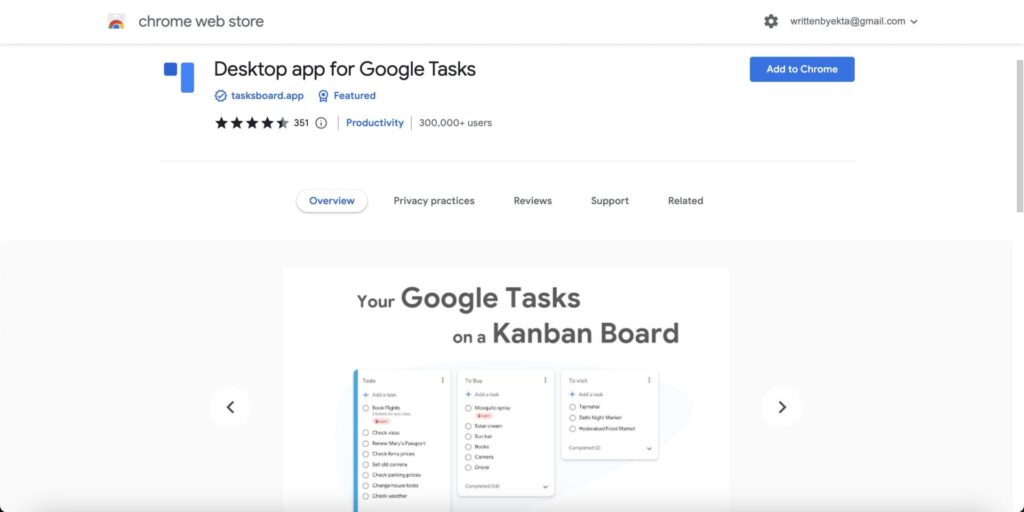 desktop app for Google tasks chrome extension