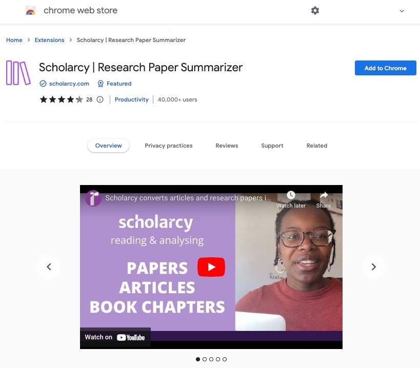 Scholarcy - Research Paper Summarizer for Students