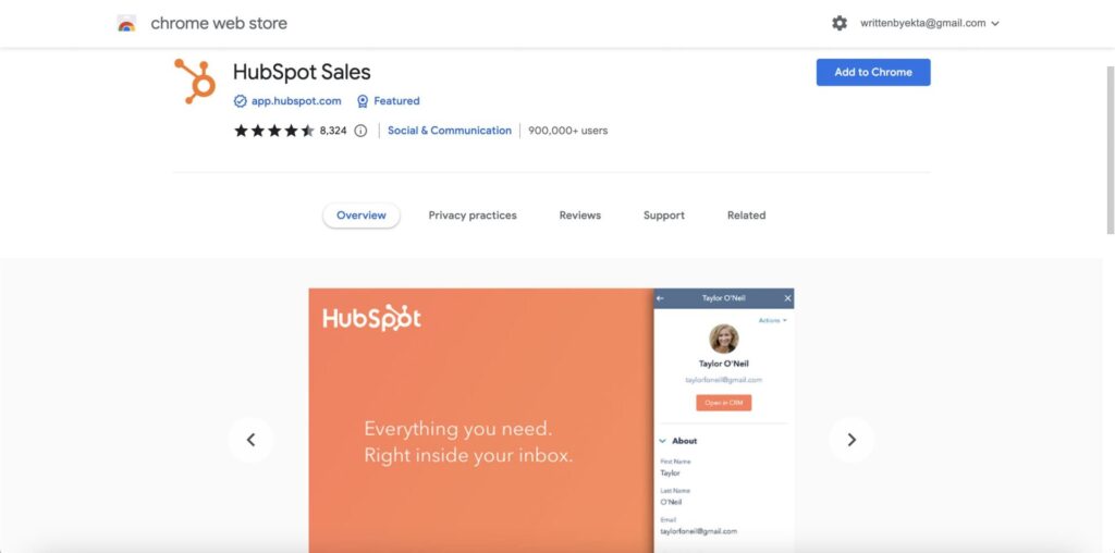 hubspot-sales-extension