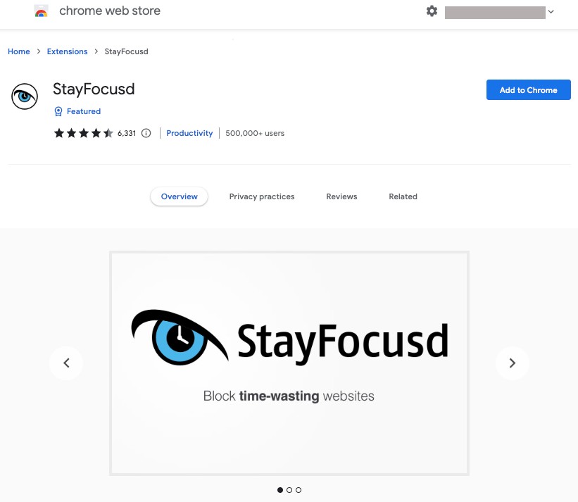 stay focusd. best chrome extension